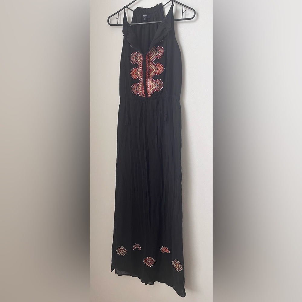 Madewell Kilim Maxi Embroidered Beaded Dress Size 0